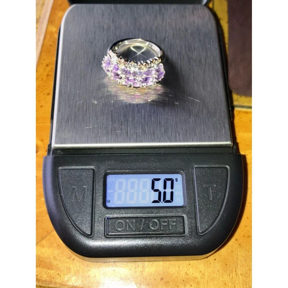 Rose de France Amethyst Sterling Silver Ring Size 6